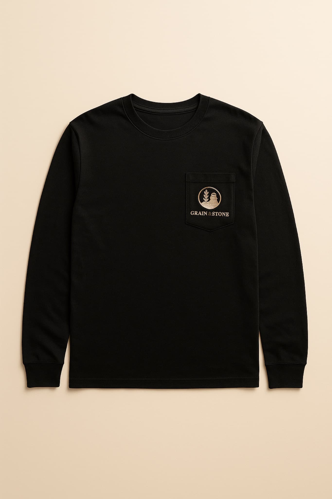 Heritage Long Sleeve on vintage cream background